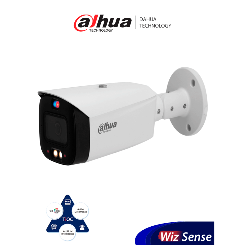 DAHUA IPC-HFW3449T1-AS-PV Cámara IP Bullet 4MP/ TiOC/ WizSense/ Iluminad