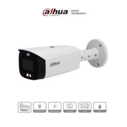 DAHUA DH-IPC-HFW3849T1-AS-PV - Cámara IP Bullet 4K de 8 MP con tecnologí