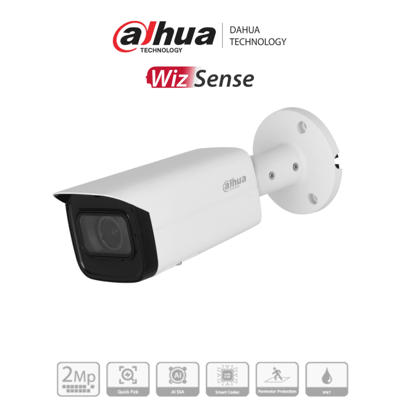 DAHUA IPC-HFW3241T-ZAS-S2 - Camara IP Bullet de 2 Megapixeles/ WizSense/