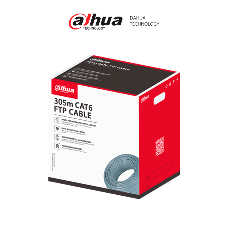 DAHUA DH-PFM920I-6F-C  Bobina de cable UTP/ 305m FTP CAT6 / caja FTP CAT