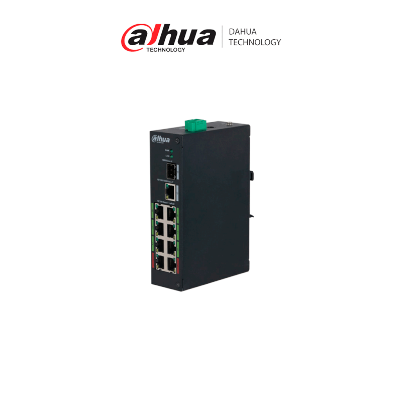 DAHUA DH-LR2110-8ET-120-V2 Switch Industrial ePoE 8 Puertos/ Hasta 800 M