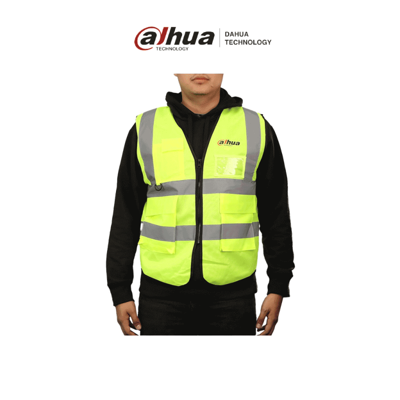 DAHUA MATPRO2414 - Chaleco Amarillo Material Fluorescente con Logotipo D