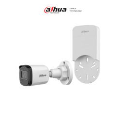 DAHUA  HAC-B1A21N-U + DH-PFA12A- Paquete de Cámara bullet de 2 MP  lente