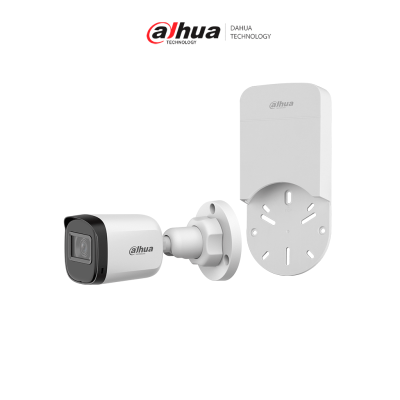 DAHUA  HAC-B1A21N-U + DH-PFA12A- Paquete de Cámara bullet de 2 MP  lente