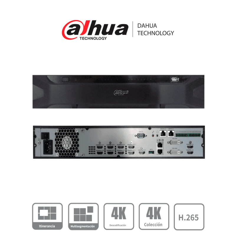 DAHUA NVD0905DH4I4K- DECODOFICADOR DE VIDEO ULTRA HD (4K)/ H265+/ H265/