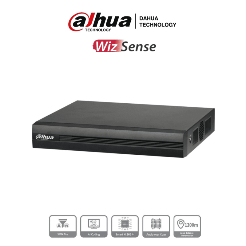 DAHUA XVR1B16H-I - DVR de 16 Canales de 5 Megapixeles Lite/ WizSense/ Co