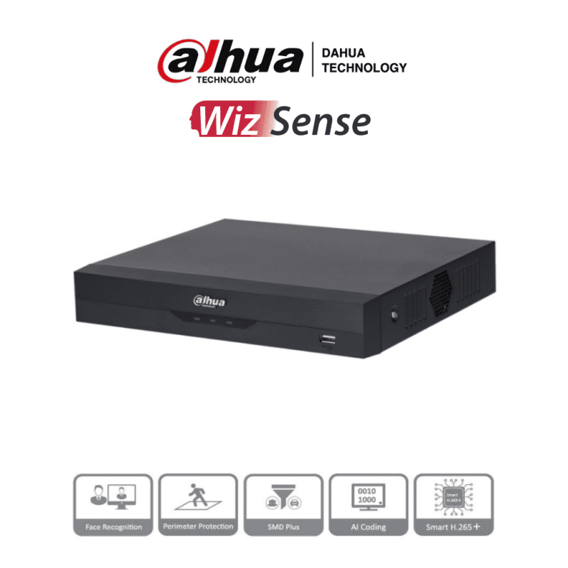 DAHUA XVR5116HS-I3 - DVR 16 Canales 5 Megapixeles Lite/ WizSense/ H.265+