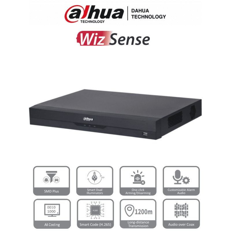 DAHUA XVR4232AN-I - DVR de 32 Canales de 1080p Lite/ WizSense/ H.265+/ C