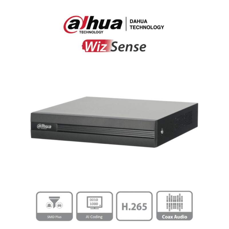 DAHUA XVR1B04H-I - DVR de 4 canales 5MP Lite con WizSense y H.265+. Sopo