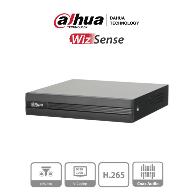 DAHUA XVR1B08H-I - DVR de 8 canales 5MP Lite con WizSense y H.265+. Sopo