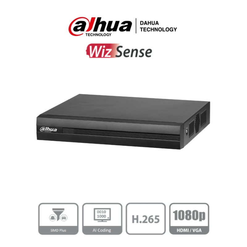 DAHUA XVR1B16-I - DVR de 16 canales 1080p Lite WizSense y Cooper-I. Comp