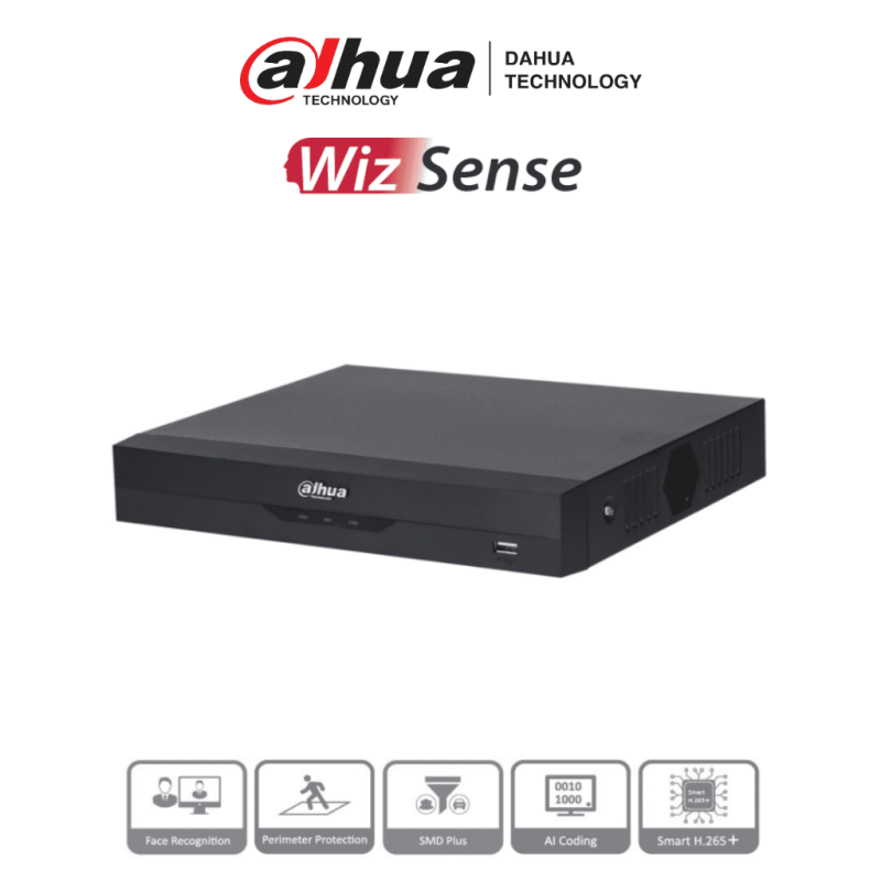 DAHUA XVR5108HS-4KL-I3 - DVR 4K WizSense de 8 canales + 8 IP o hasta 16