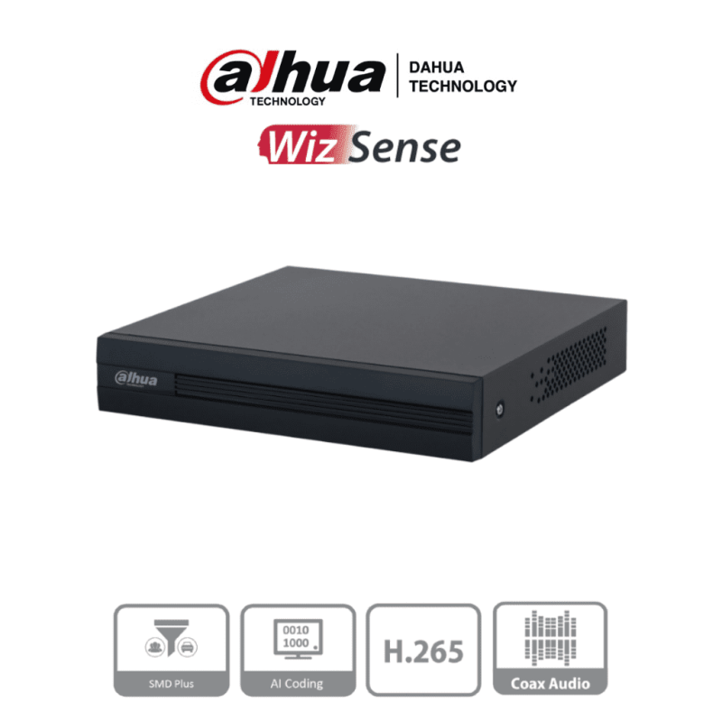 DAHUA XVR1B04-I -DVR de 4 Canales 1080p Lite WizSense y Cooper-I. Compat