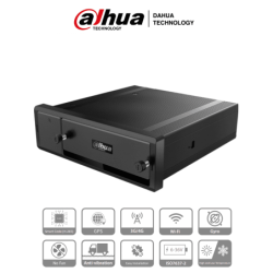 DAHUA MNVR4208-GFWI - NVR Movil de 8 Canales con Inteligencia Artificial