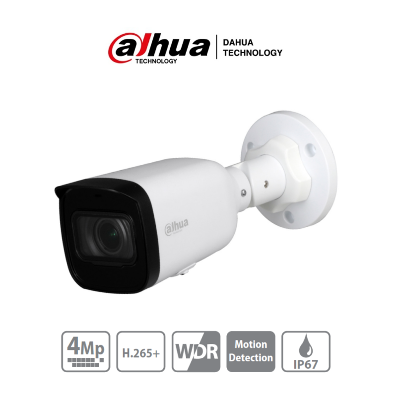 DAHUA IPC-HFW1431T1-ZS-S4 - Camara IP Bullet de 4 Megapixeles/ Lente Mot