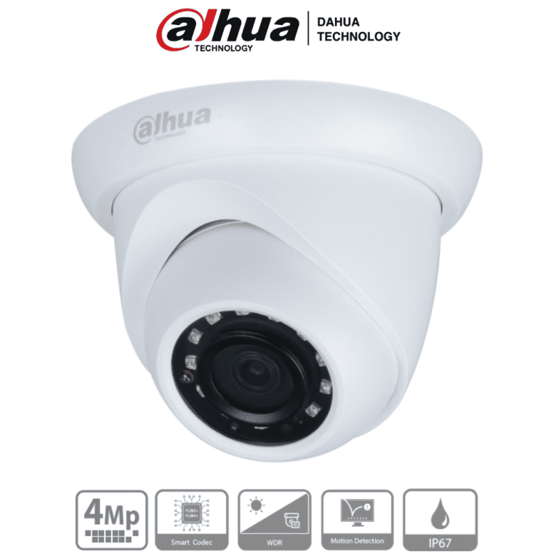 DAHUA IPC-HDW1431S - Camara IP Domo de 4 Megapixeles/ Lente de 2.8 mm/ 9