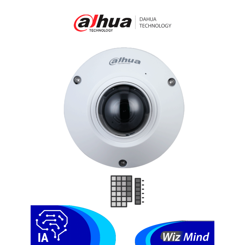 DAHUA IPC-EB5541-AS - Camara IP FishEye de 5 Megapixeles/ WizMind/ 360 G