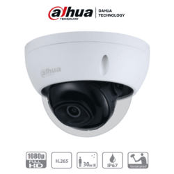 DAHUA IPC-HDBW1230E- Camara IP Domo Antivandalica de 2 Megapixeles/ Lent
