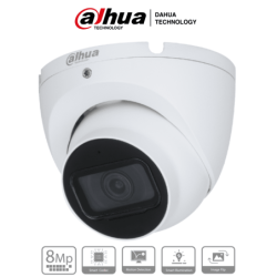 DAHUA IPC-HDW1830T-S6 - Camara IP Domo 4k/ 8 Megapixeles/ Lente de 2.8 m