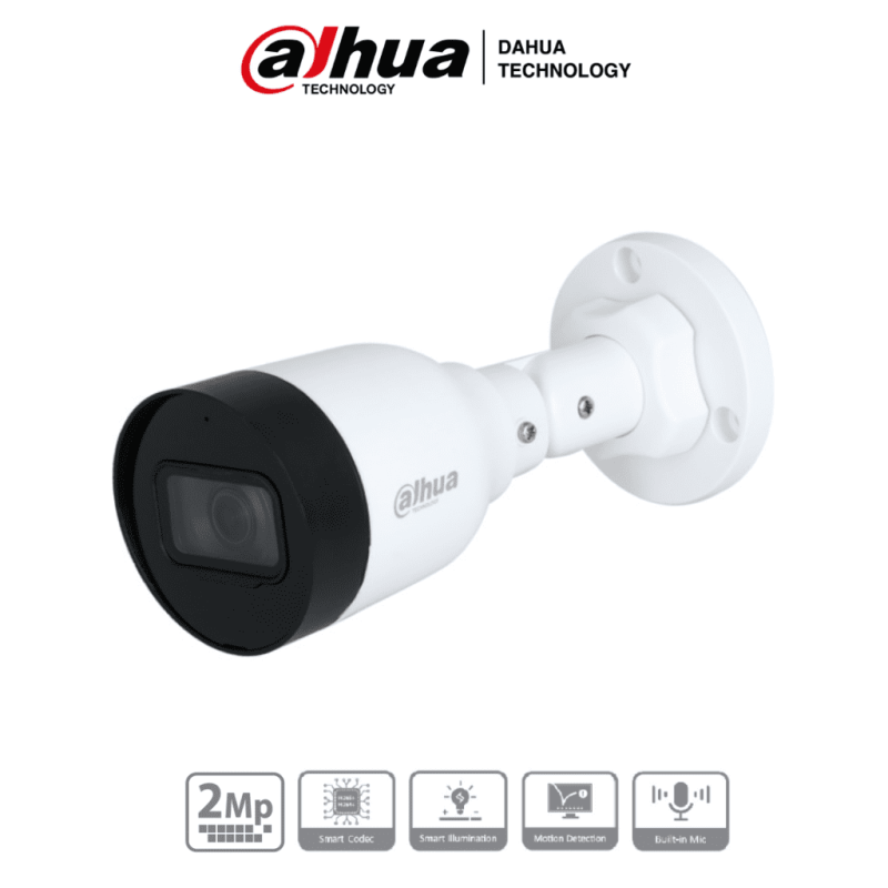 Dahua IPC-HFW1230S1-A-S5-Cámara IP Bullet de 2MP  lente de 2.8mm  ángulo