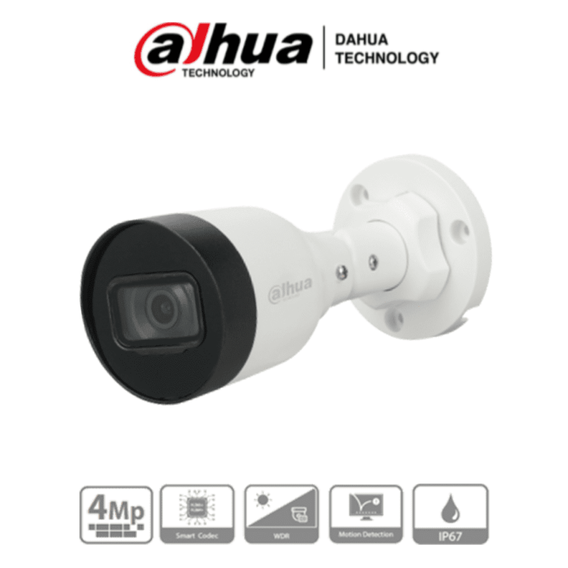 DAHUA IPC-HFW1431S1-A-S4 - Cámara IP Bullet de 4 Megapixeles lente de 2.