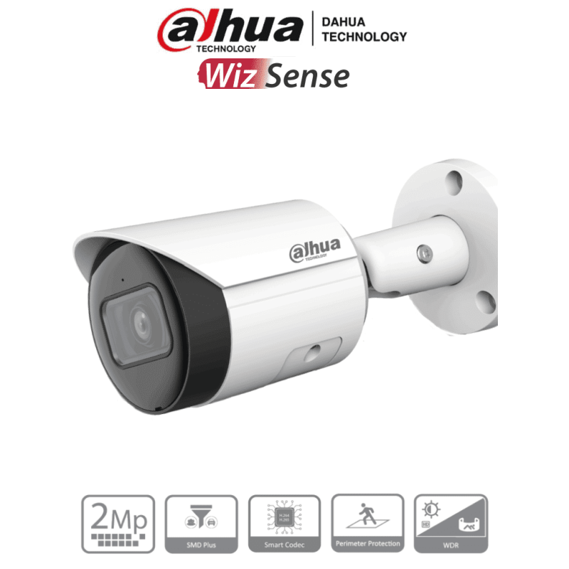 DAHUA IPC-HFW2241S-S - Camara IP Bullet de 2 Megapixeles/ Lente de 2.8 m