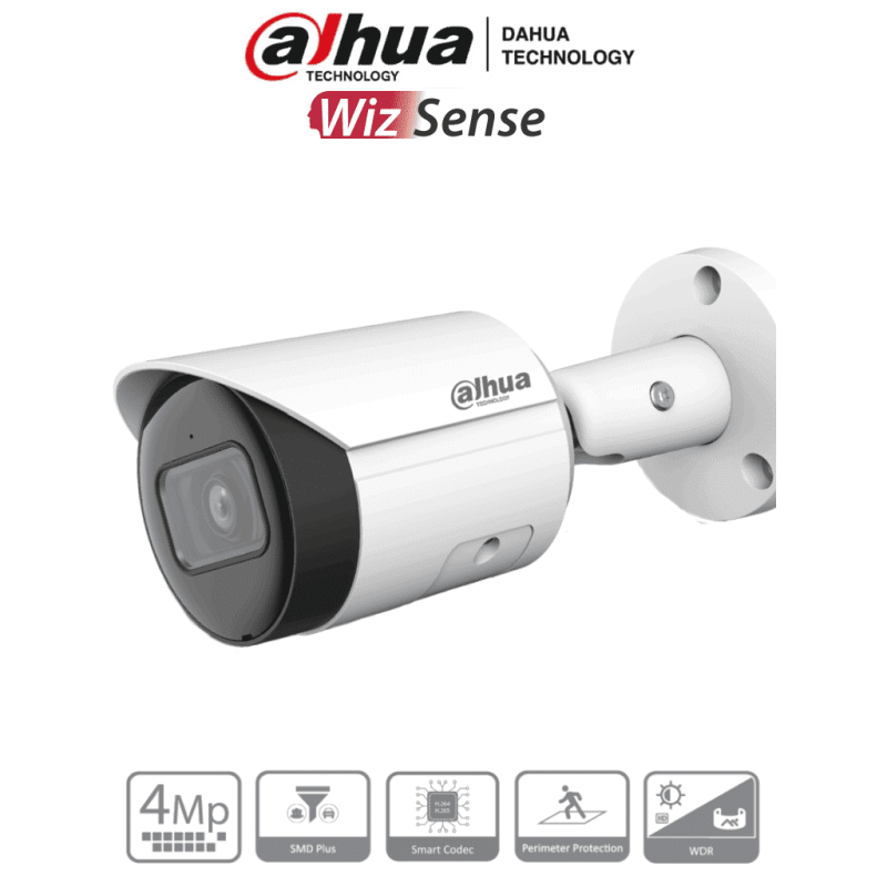 DAHUA IPC-HFW2441S-S - Camara IP Bullet de 4 Megapixeles/ WizSense/  Len