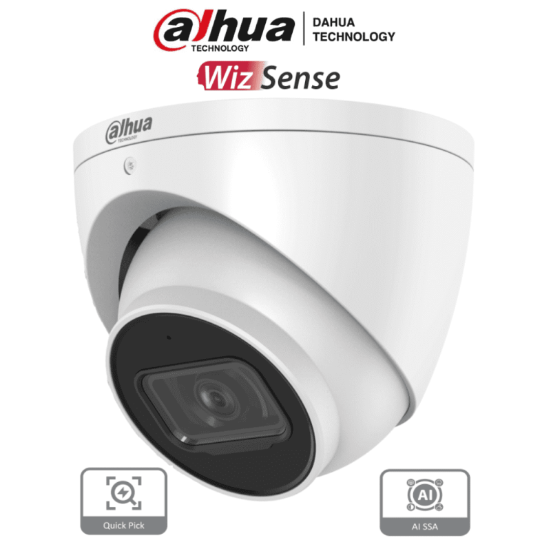 DAHUA IPC-HDW3441EM-S-S2  - Camara IP Domo de 4 Megapixeles con IA/ WizS