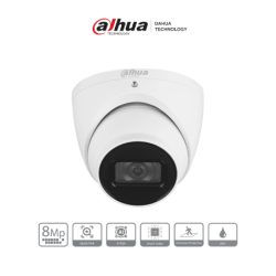 DAHUA DH-IPC-HDW3841EM-S-S2 - Cámara IP Domo de 8 MP con diseño Eyeball