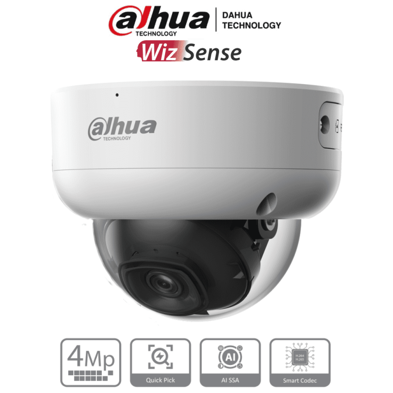 DAHUA IPC-HDBW3441E-AS-S2 - Camara IP Domo Antivandalica de 4 Megapixele