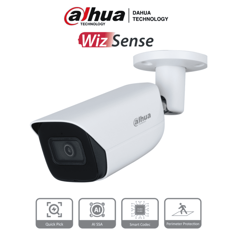 DAHUA IPC-HFW3441E-AS-S2 - Camara IP Bullet de 4 Megapíxeles con IA/ Wiz