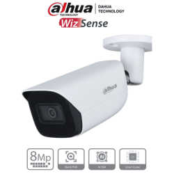 DAHUA IPC-HFW3841E-AS-S2 - Camara IP Bullet de 8 Megapixeles con IA/ Wiz