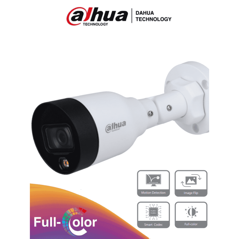 DAHUA IPC-HFW1439S1-LED-S4 - Camara IP Bullet de 4 Megapixeles/ Full Col