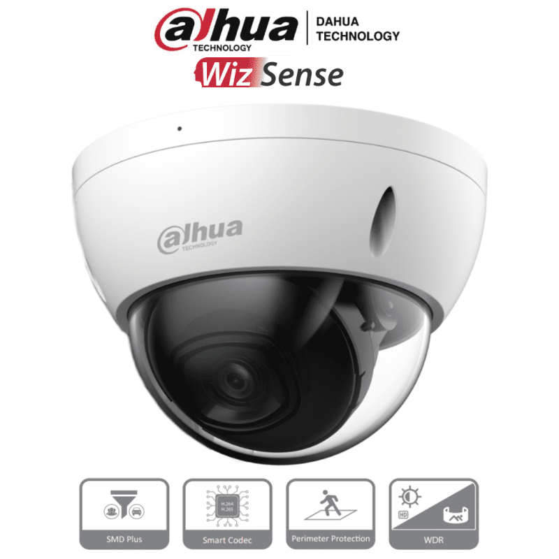 DAHUA IPC-HDBW2441E-S - Camara IP Domo Antivandalica de 4 Megapixeles co