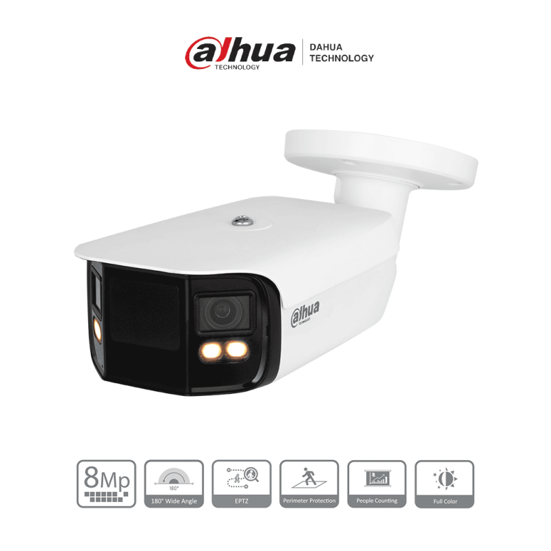 Dahua IPC-PFW5849-A180-E2-ASTE - Cámara IP Bullet 4K con multivisión en