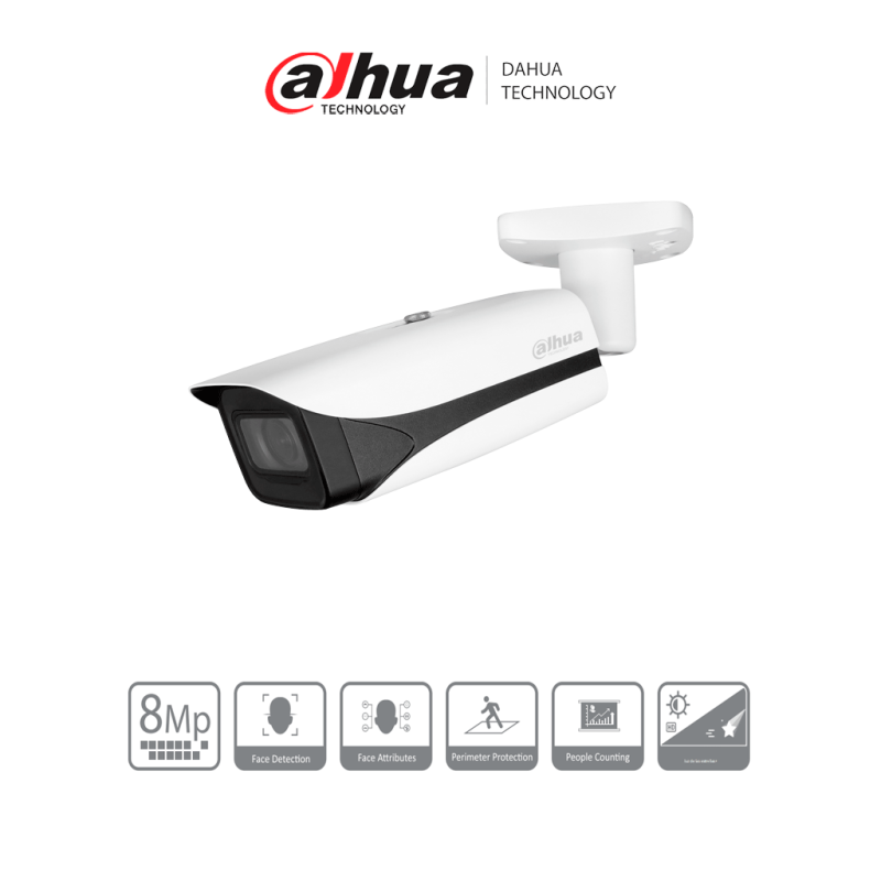 DAHUA DH-IPC-HFW5842E-ZE -  Camara IP Bala 4k/ WizMind/ Lente Mot. de 2.