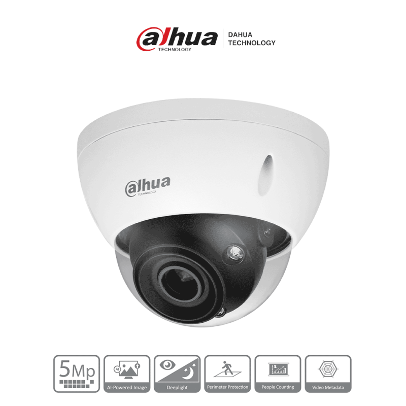 DAHUA  IPC-HDBW5541E-ZE - Cámara IP Domo 5MP con WizMind y Lente Motoriz