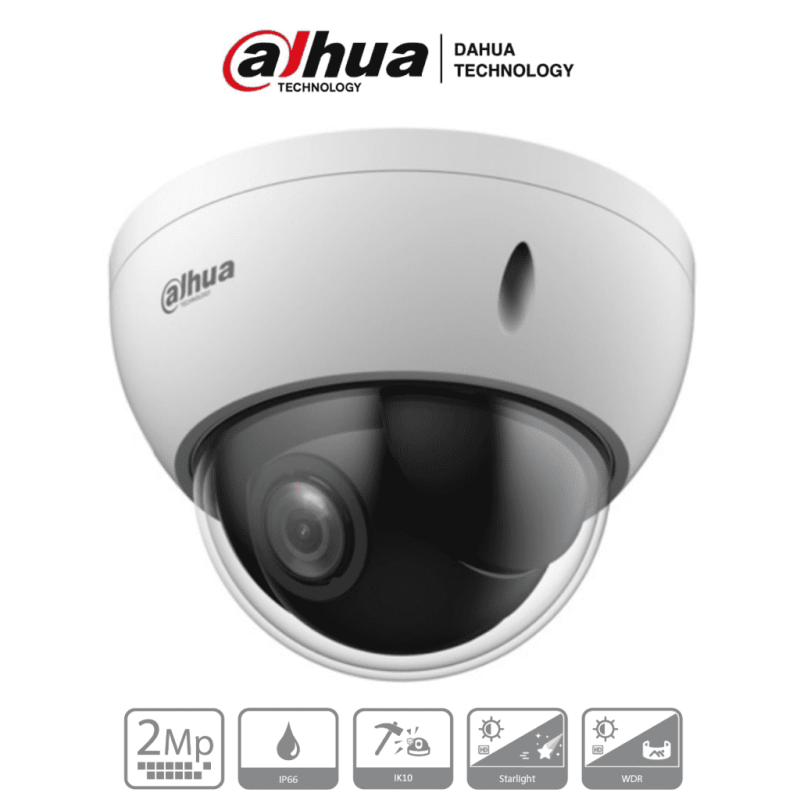 DAHUA SD22204DB-GC - Cámara PTZ Mini Domo Antivandálica de 2 Megapíxeles