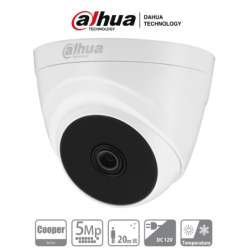 DAHUA HAC-T1A51N-0280B-S2 - Cámara Domo de 5MP con lente de 2.8mm y ángu