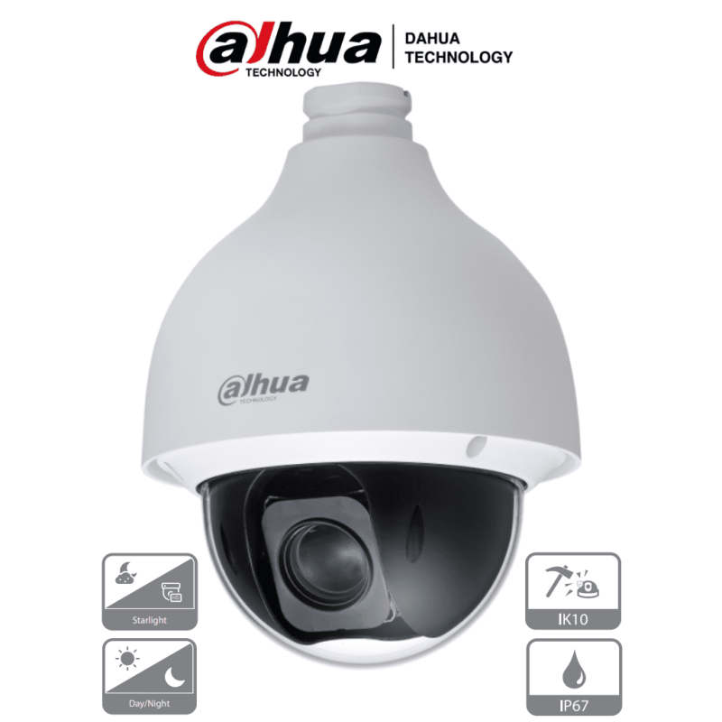 DAHUA SD50225-HC-LA - Camara PTZ Antivandálica de 2 Megapixeles/ 25x de