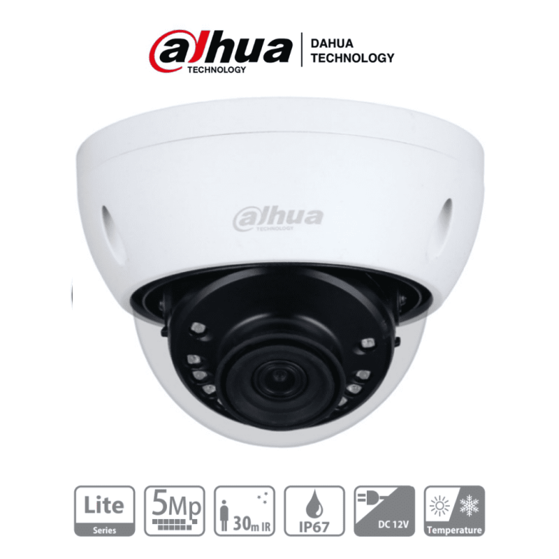 DAHUA HAC-HDBW1500E-28 - Cámara Domo de 5 Megapixeles Antivandalica/ Len