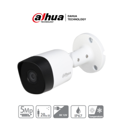 DAHUA HAC-B2A51N-0280B-S2 - Cámara bullet de 5 MP con lente de 2.8 mm y