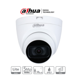 DAHUA HAC-HDW1500TLQN-A - Cámara Domo de 5 MP con micrófono integrado y