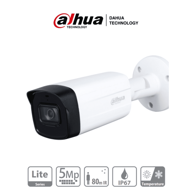 DAHUA HAC-HFW1500TH-I8 - Camara Bullet de 5 Megapixeles/ Lente de 3.6 mm