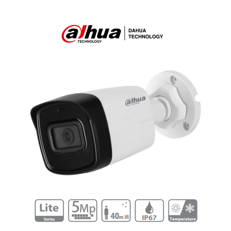 DAHUA HAC-HFW1500TL-28 - Camara Bullet de 5 Megapixeles/ Lente de 2.8 mm