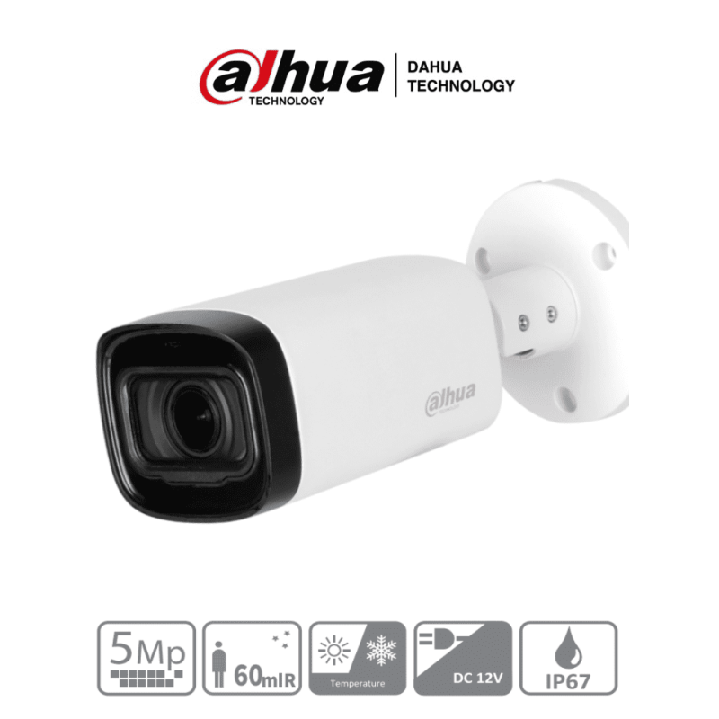DAHUA HAC-HFW1500R-Z-IRE6 - Camara Bullet de 5 Megapixeles/ Lente Motori