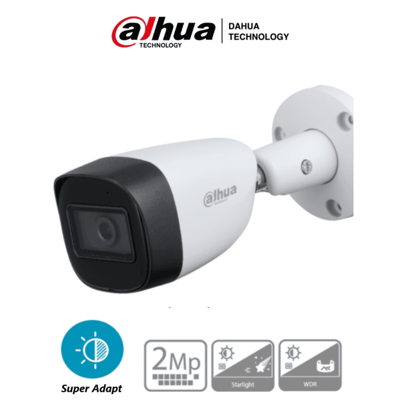 DAHUA HAC-HFW1231CM-28 - Camara Bullet 1080p/ Super Adapt/ Metalica/ Len