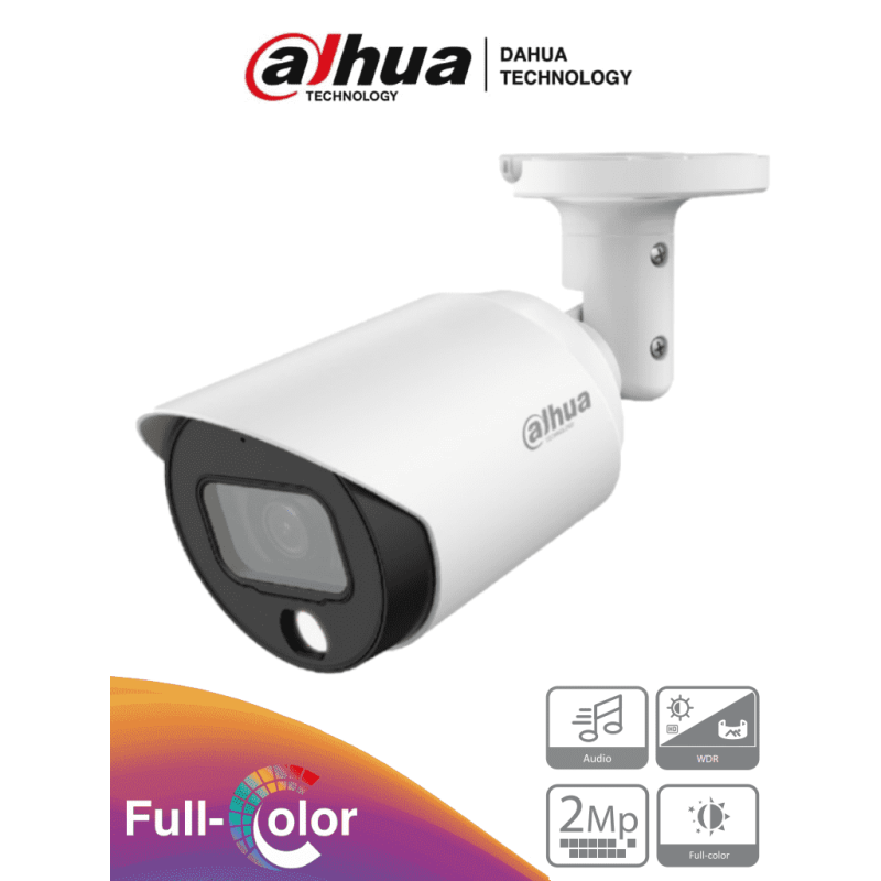 DAHUA HAC-HFW1239T-A-LED - Camara Bullet Full Color de 2 Megapixeles/ 10