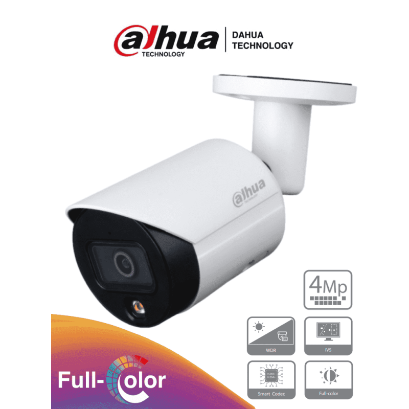 DAHUA IPC-HFW2439S-SA-LED-28 - Camara Bullet IP de 4 Megapixeles/ Full C