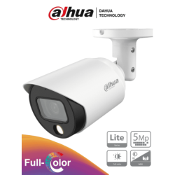 DAHUA HAC-HFW1509TN-LED  - Camara Bullet Full Color de 5 Megapixeles/ Le